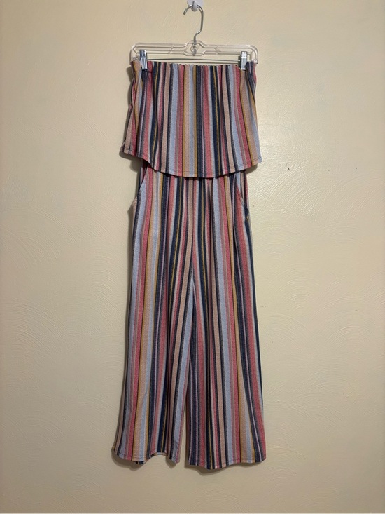 Gypsies & Moondust Pants - 🌈 Gypsies & Moondust Striped Strapless Wide Leg Jumpsuit Small Boho Festival